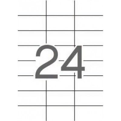 Apli Etiquetas Translucidas Resistentes Intemperie 70.0 x 37.0mm 20 Hojas