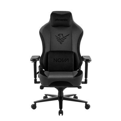 Phoenix nova silla gaming alta gama fabricada en tela gris