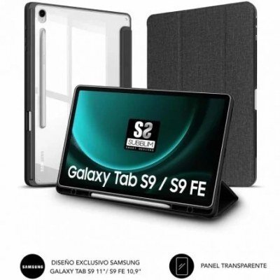 Funda Subblim Clear Shock para Tablet Samsung S9 11/ S9 FE 10.9/ Negra