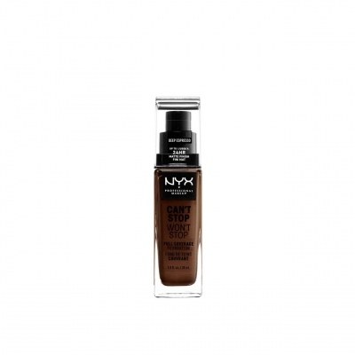 Nyx Can't Stop Won't Stop Full Coverage Foundation Deep Espresso 30ml