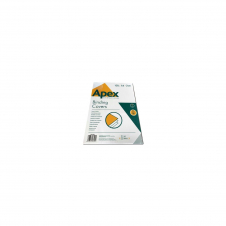 PACK DE 100 PORTADAS DE PVC TRANSPARENTE FELLOWES APEX CRC TAMAÍ‘O A4 180 MICRAS ADECUADA PARA ENCUADERNADORAS WIRE CANUTILLO ESPIRAL 6500501