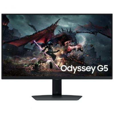 Monitor Gaming Samsung Odyssey G5 S27DG500EU 27/ QHD/ 1ms/ 180Hz/ IPS/ Regulable en altura/ Negro