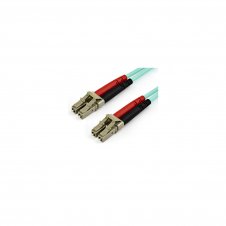 StarTech.com Cable de 15m de Fibra Í?ptica Multimodo Dúplex 50/125 LC a LC - Aqua - OM4 - LSZH
