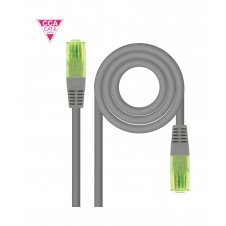 Nanocable Cable de Red Latiguillo RJ45 CAT.6 UTP AWG26 CCA, Gris, 10 m