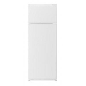 Frigorífico 2 puertas integrable Beko BDSA250K4SN, 144.8 x 54 x 54.5 cm, Cíclico, clase E, 186 kWh año, 37dB, 176 litros, reversible, luz LED, blanco