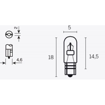 Caja de 10 lámparas 12V1.2W 14685