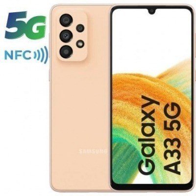 Smartphone Samsung Galaxy A33 6GB/ 128GB/ 6.4/ 5G/ Naranja Melocotón