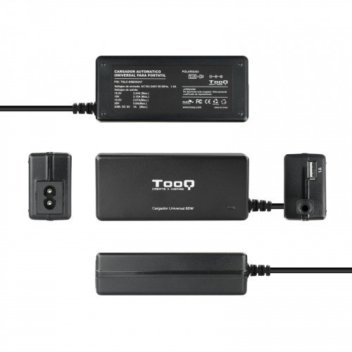 Tooq Cargador portátil 90W manual 12 conectores 2xUSB