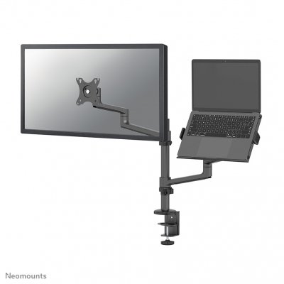 DS20-425BL2 Brazo de monitor con soporte para portátil 17-27 - ahorro de espacio