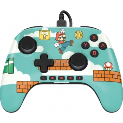 PowerA Mando con Cable para Nintendo Swich 2 - Efecto Hall - Mario Time