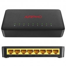 AIRPHO AR-GS108 SWITCH GIGABIT 8 PTOS. AUTO MDI/MDIX