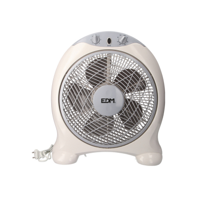 Ventilador box fan, blanco/gris, potencia 45 w, aspas ø30,5 cm 38,5 x 13 x 46 cm