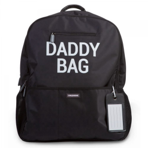 Mochila Daddy Bag negra de Childhome
