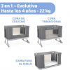 Cuna de colecho Chicco Next2Me Forever Moon Grey