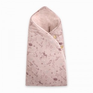 Saco Arrullo Tuc Tuc con Capucha Little Forest Rosa