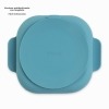 Set Vajilla Tuc Tuc Silicona Antideslizante Azul