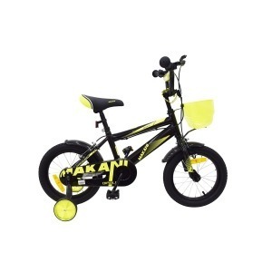 Bicicleta infantil de 14 Pulgadas Makani Diablo Negro-Amarillo