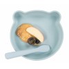 Plato Silicona con ventosa Menta