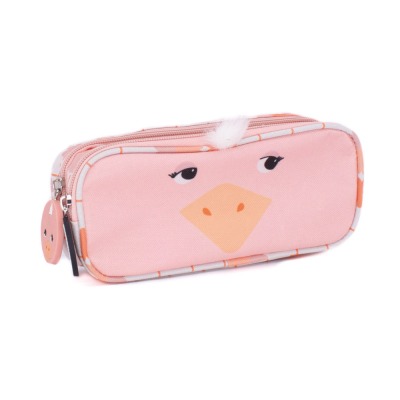 LD - Estuche 2 Cremalleras Avestruz