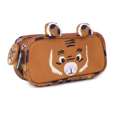 LD - Estuche 2 Cremalleras Tigre