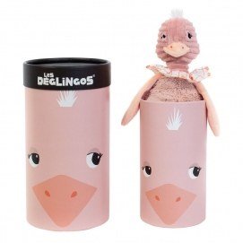 ld - peluche en caja 33cm avestruz