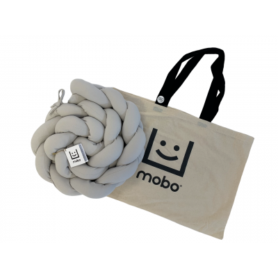 MOBO - Trenza Algodón 180 cm Gris