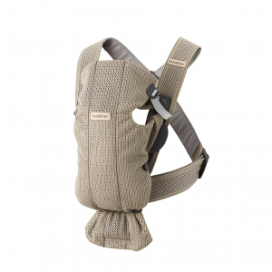 Mochila Porta Bebé Mini BabyBjörn Material: Tejido Mesh, Color: Greige