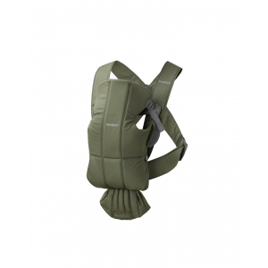 Mochila Porta Bebé Mini BabyBjörn Material: Tejido Woven, Color: Verde Oscuro