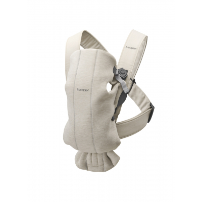 Mochila Porta Bebé Mini BabyBjörn Material: Tejido 3D Jersey, Color: Beige Claro