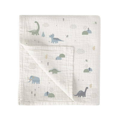 Muselina Bambu 120 x 120 Bimbidreams Trex B/Verde