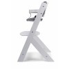 Trona de madera Osann Jill Blanca con Cojín Gris
