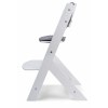 Trona de madera Osann Jill Blanca con Cojín Gris