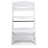 Trona de madera Osann Jill Blanca con Cojín Gris