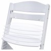Trona de madera Osann Jill Blanca con Cojín Gris