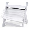 Trona de madera Osann Jill Blanca con Cojín Gris