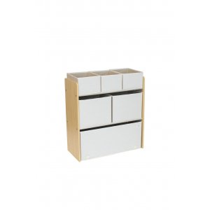 Mueble con cajas Crema