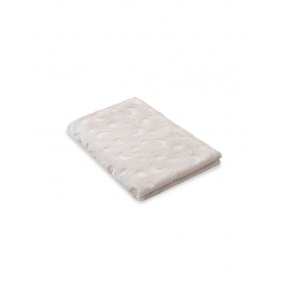 Manta Grabada Luna Estrellas Interbaby Beige 80 x 110 cm