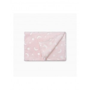 Manta Grabada Luna Estrellas Interbaby Rosa 80 x 110 cm
