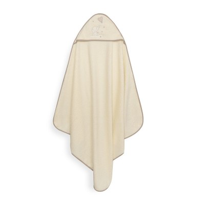 Capa de Baño Interbaby Elefante Globo Corazón + Babero 1X1 Beige