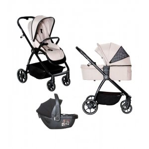 COCHECITO ASALVO TRIO RODAS BEIGE