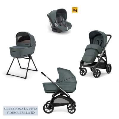 Cochecito Inglesina Aptica 2025 System Quattro Darwin Emeral Green