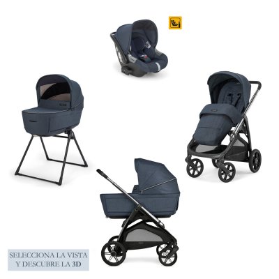 Cochecito Inglesina Aptica 2025 System Quattro Darwin Resort Blue