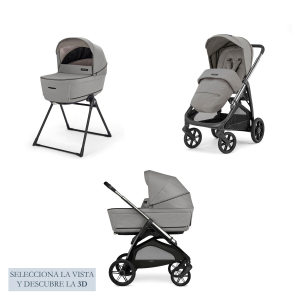 Cochecito Inglesina Aptica System Duo 2025 Platinum Grey