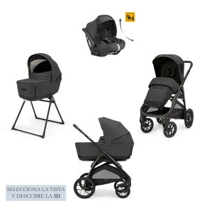 Cochecito Inglesina Trio Aptica XT System Quattro Darwin 2025 Magnet Grey