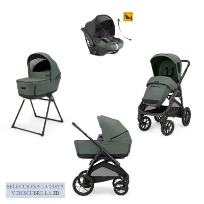 Cochecito Inglesina Trio Aptica XT System Quattro Darwin 2025 Taigan Green