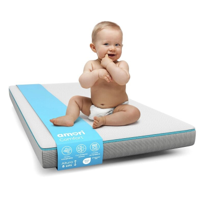 Colchón de Cuna Babykeeper 8 cm Amori Comfort 140 X 70