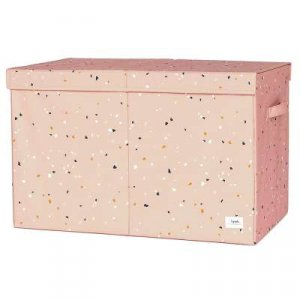 Arcón Plegable Rosa con motas