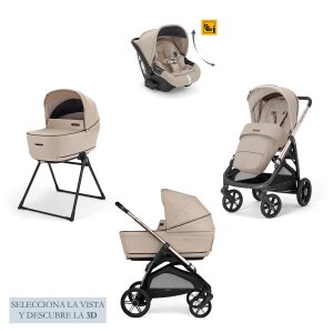 Cochecito Inglesina Aptica 2025 System Quattro Darwin Recline Pashmina Beige