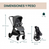 Carrito Trio Bellagio con capazo Flexi y First-Seat Recline Black Satin