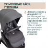 Carrito Trio Bellagio con capazo Flexi y First-Seat Recline Black Satin